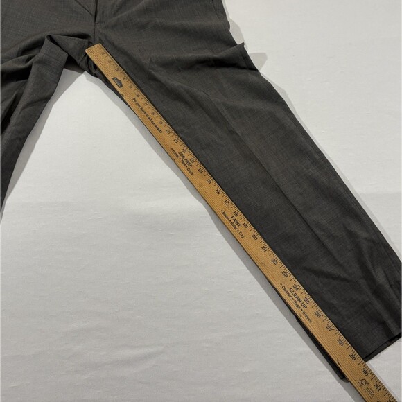 Band of Outsiders Mens Gray Wool Trousers Dress Pants Sz 4 (34?) USA Altered - Picture 5 of 10